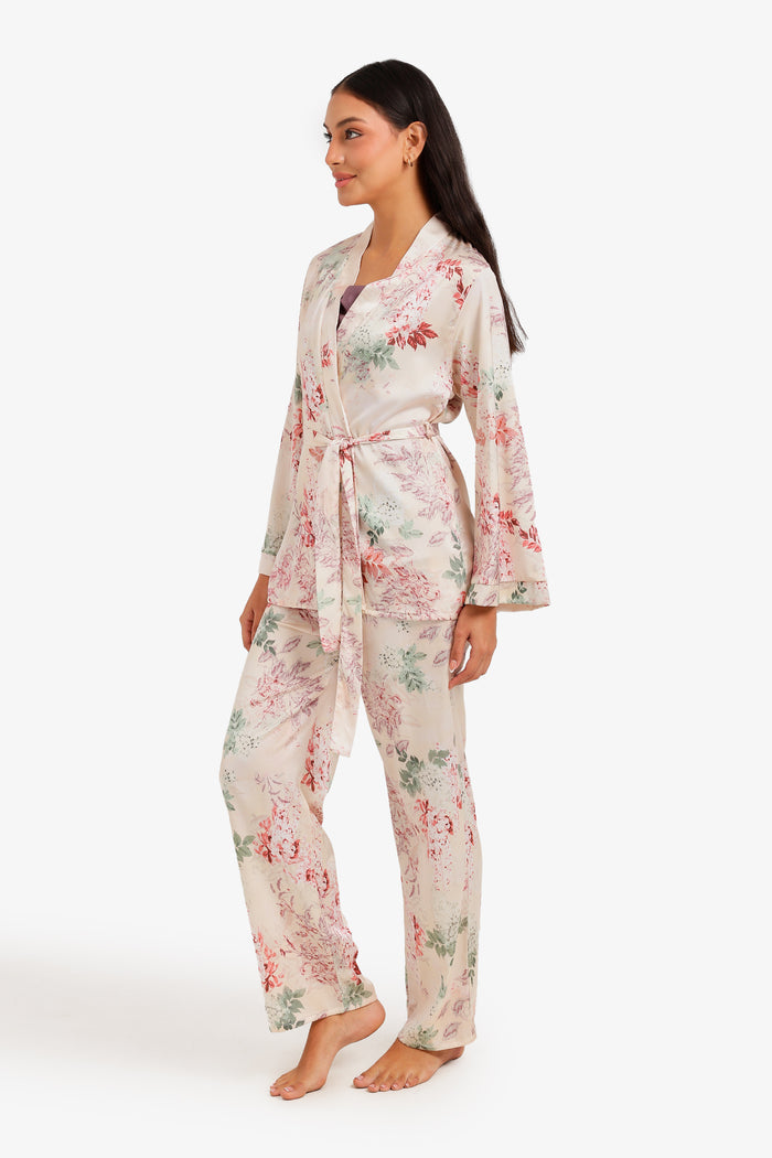 3-Piece Floral Pyjama