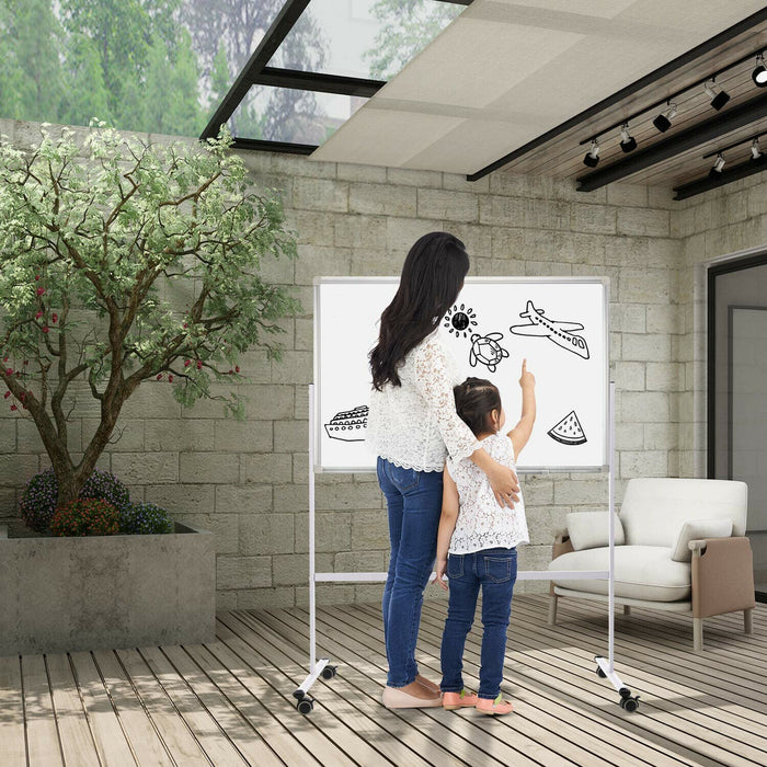 36" x 24" Rolling Dry Erase Board