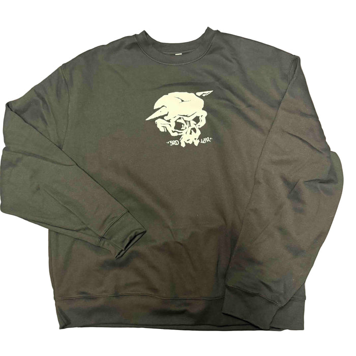 3RD LAIR SKULL LOGO CREW NECK SWEATSHIRT