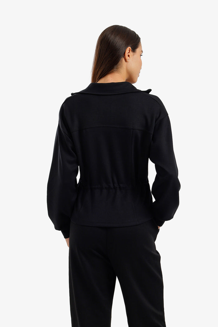 Adjustable Drawstring Lounge Jacket