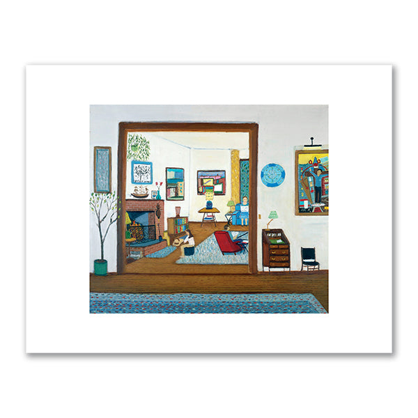 Ralph Fasanella, At Home: 15 Chester Street, 1983, Private Collection. Fine Art Prints in various sizes by Museums.Co