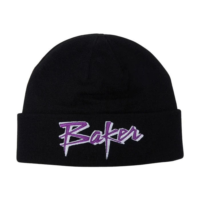 BAKER PURPLE PAIN BEANIE (BLACK)
