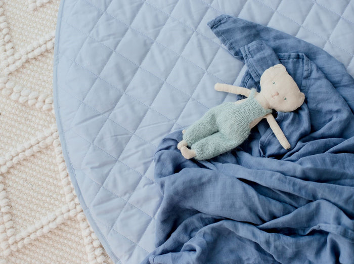 Bambella Designs Padded Waterproof Play Mat | Sky Blue