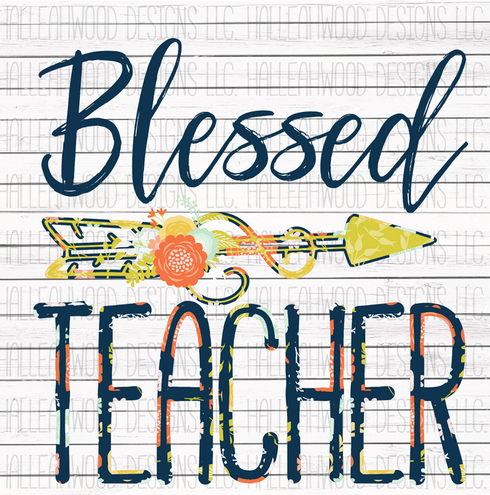Blessed Teacher Floral