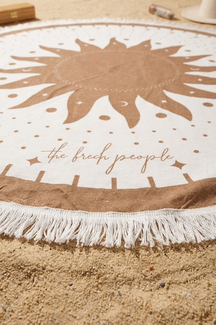 Celestial Round Beach Towel