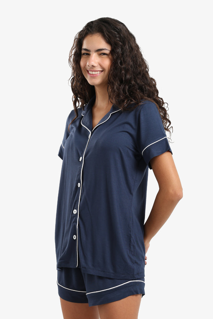 Navy / S / Poplin