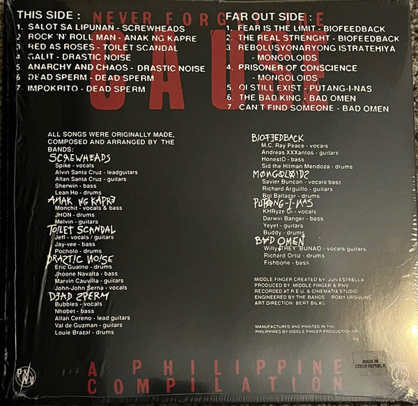 COMP - Never Forget the Cause LP (A Philippine Compilation)