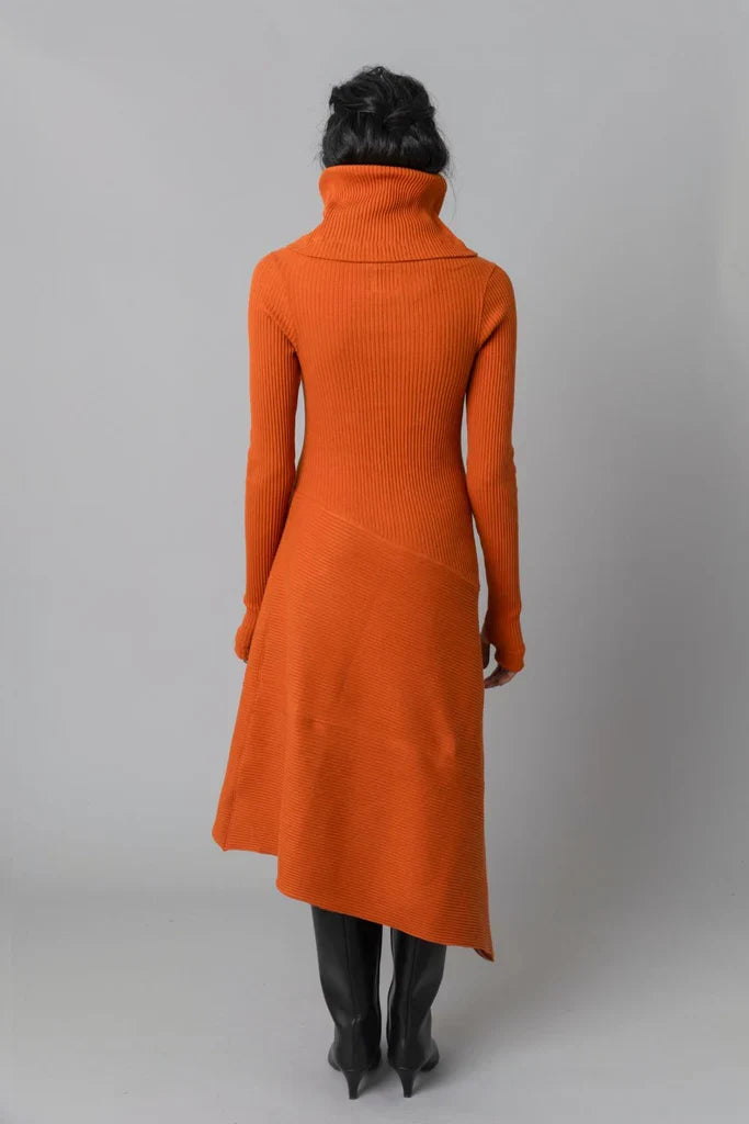 Cowl Dress - Sweet Potato