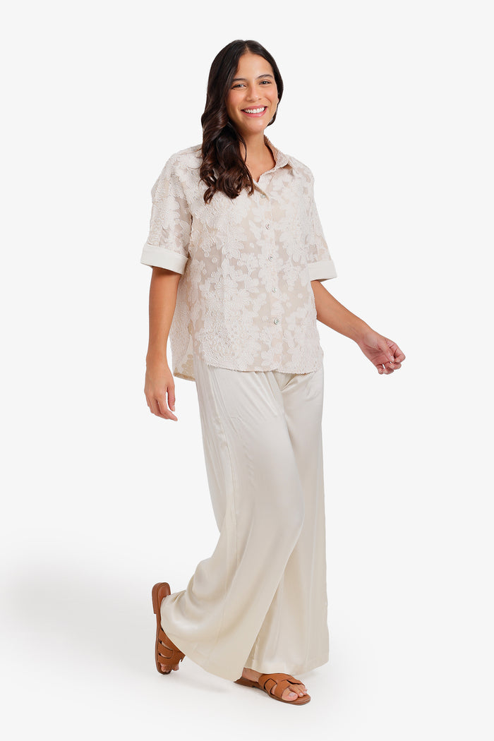 Floral Embroidered Pyjama