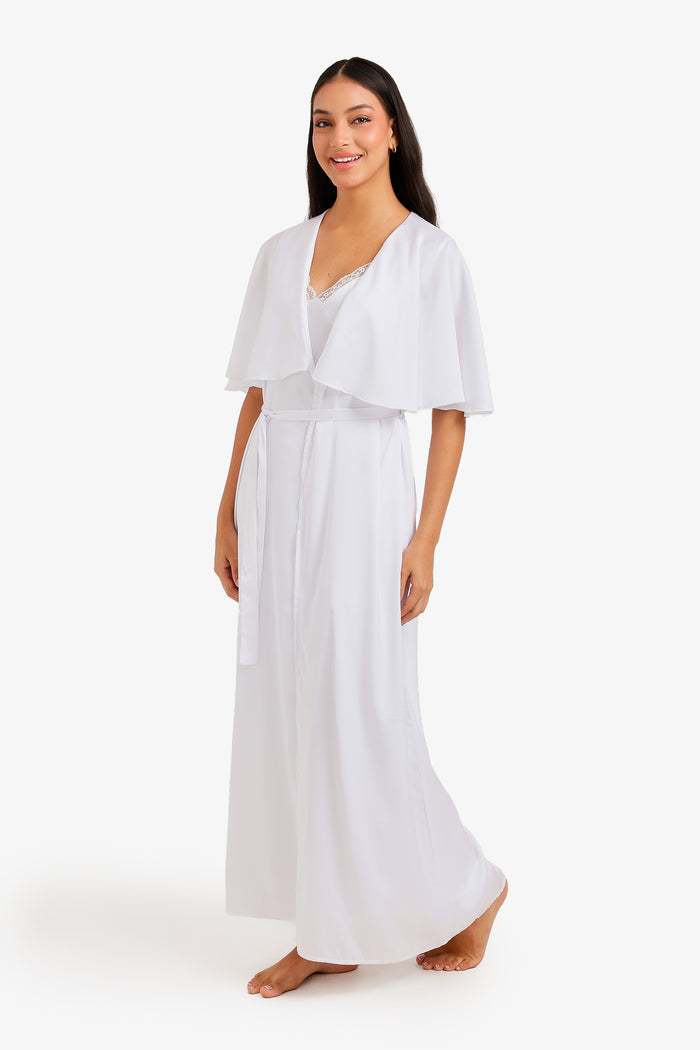 White / S / Satin