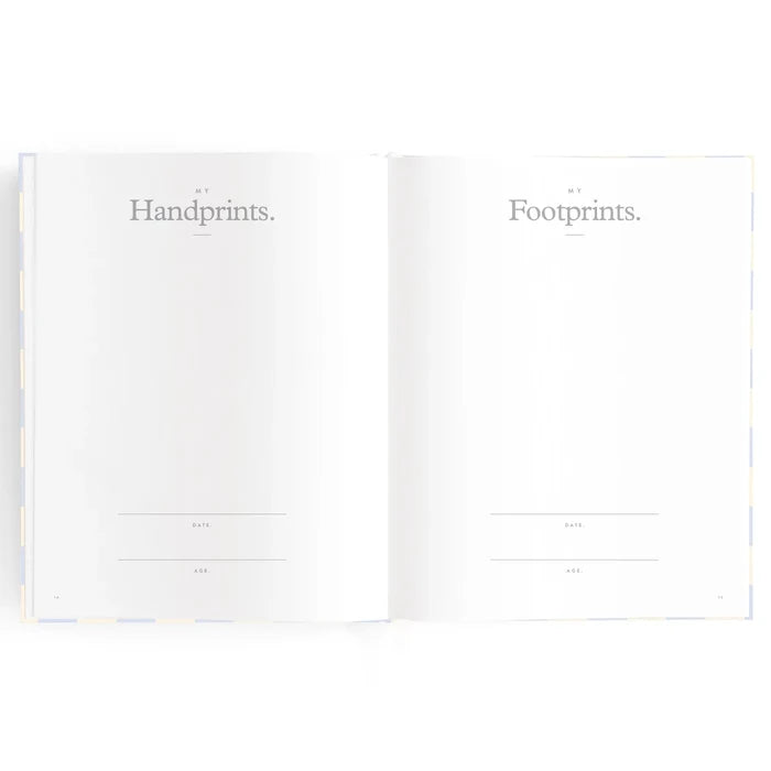 Fox & Fallow Baby Record Book - Blue Check