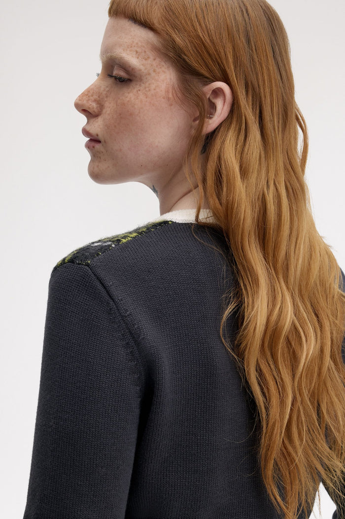 Fred Perry Tartan Panel Jumper