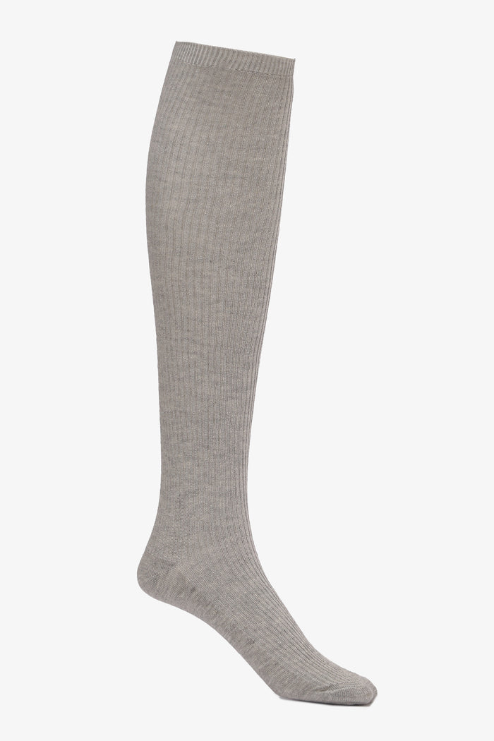 Girly Ribbed Knee-High Socks