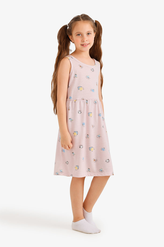 Girly Sleeveless Nightgown