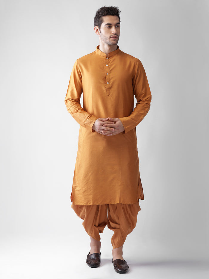 Golden Slim Fit Silk Blend Churidar Pants for Traditional & Wedding Outfits
