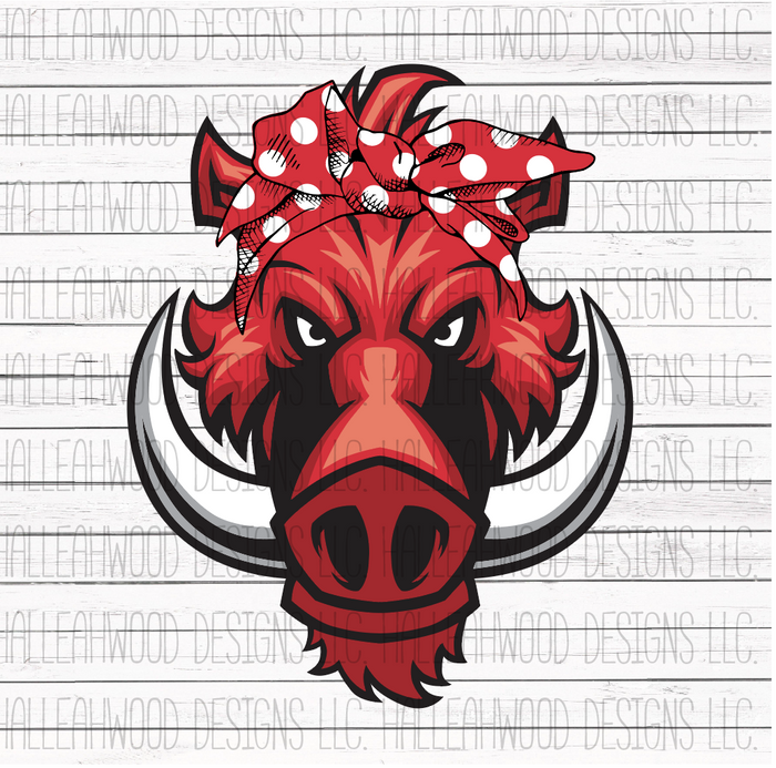 Hog with Bandana
