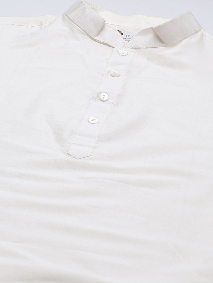 Kisah men White kurta jacket set