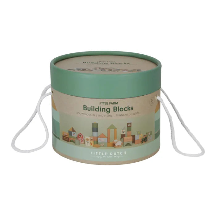 Little Farm Wooden Building Block Set