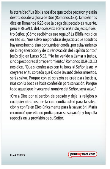 Mary's Testimony (Spanish)