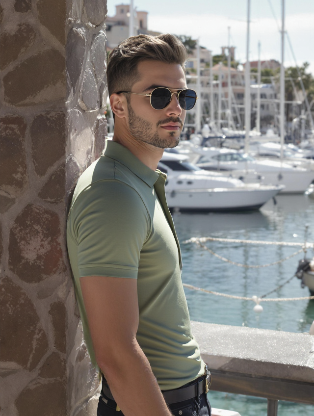 MEN'S RELAXED FIT POLO T-SHIRT-PISTA