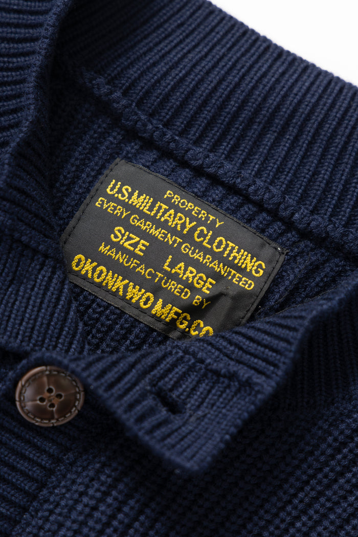 Okonkwo MFG - Knitted Cardigan - Navy