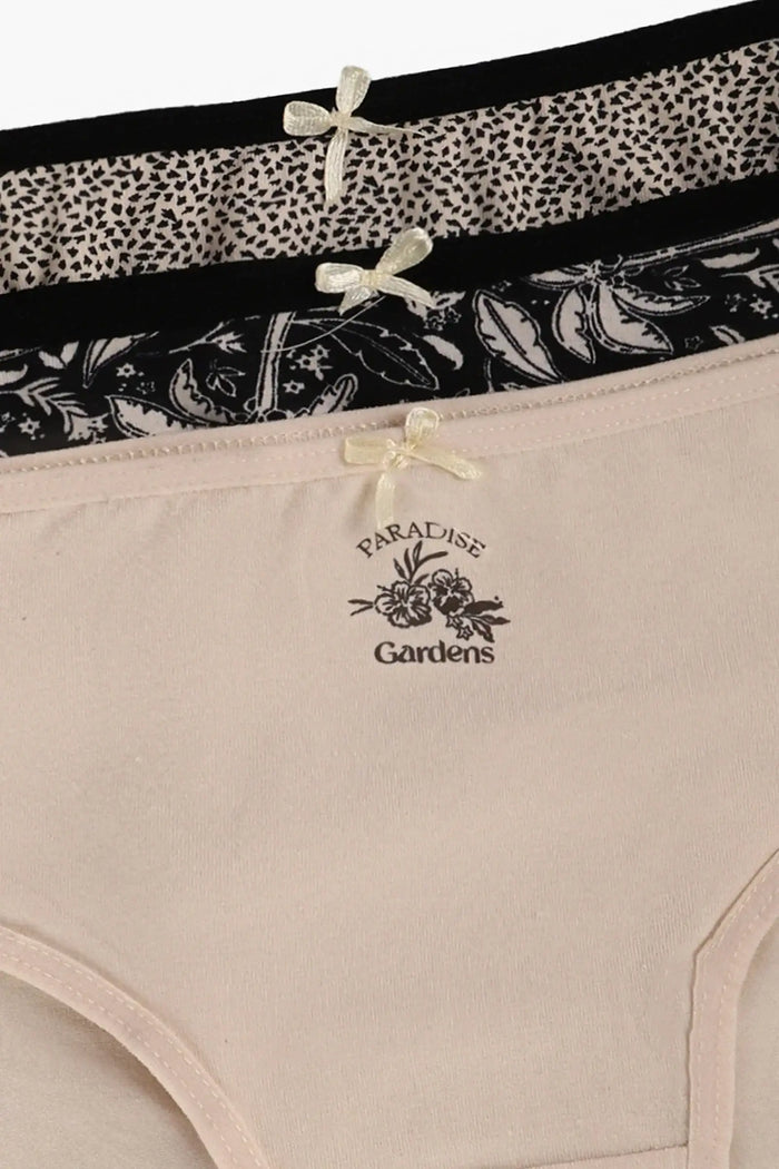 Pack of 3 Colored Brief Panties