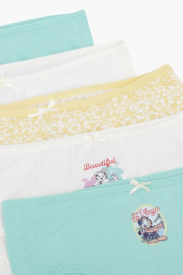 Pack of 5 Colored Brief Panties
