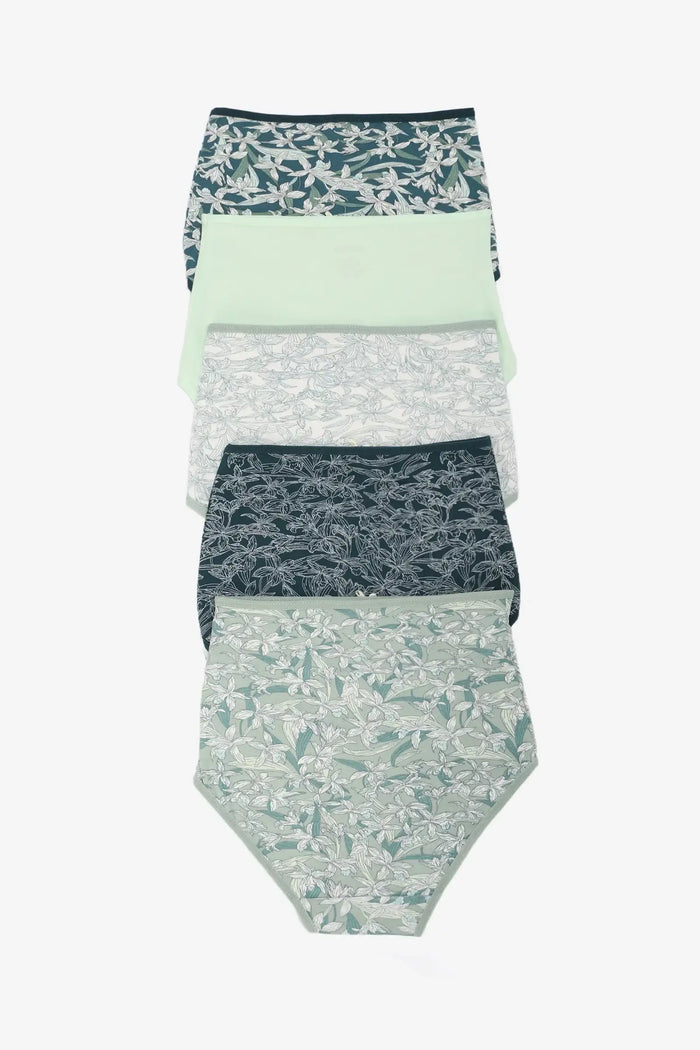 Pack of 5 Colored Full Brief Panties