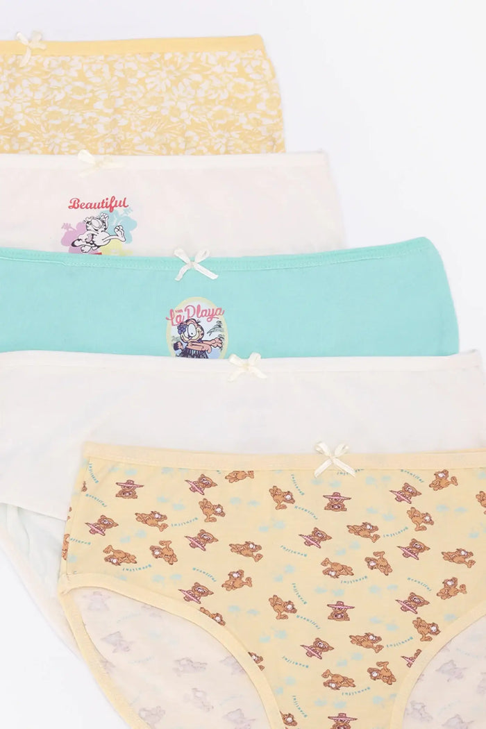 Pack of 5 Girly Brief Panties