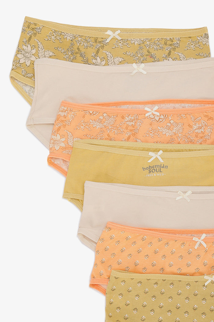 Pack of 7 Colored Brief Panties