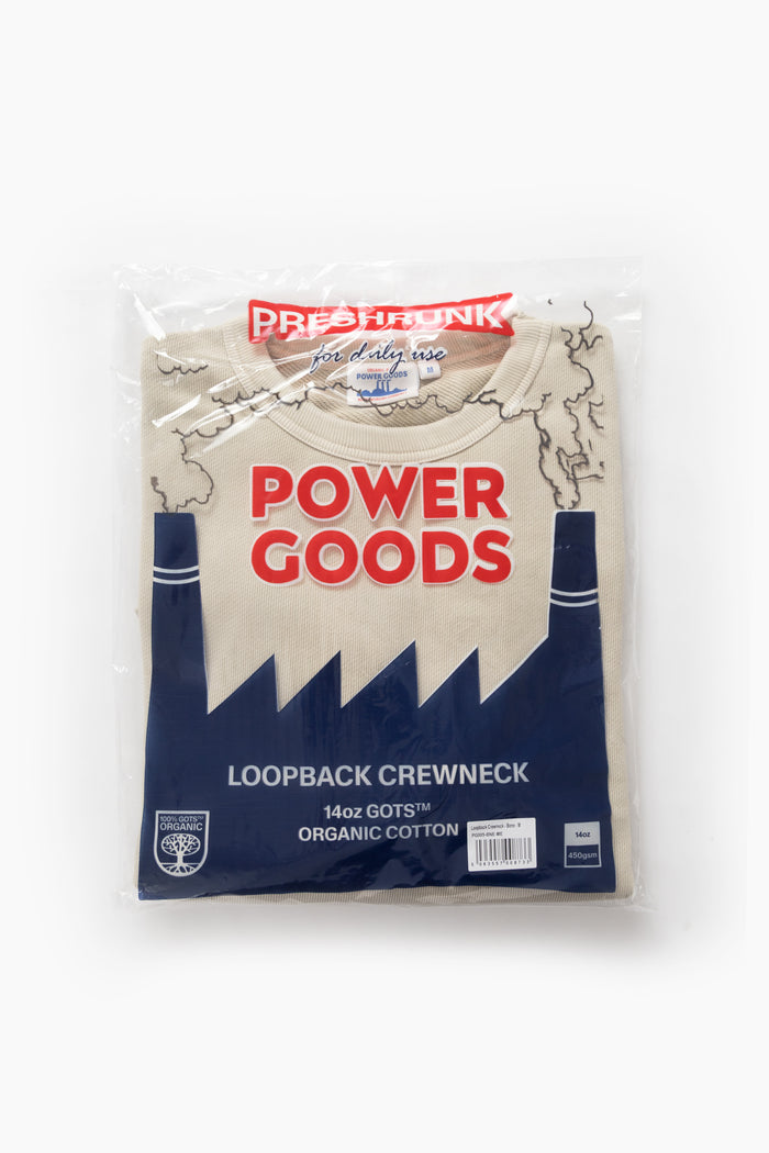 Power Goods - Loopback Crewneck - Bone