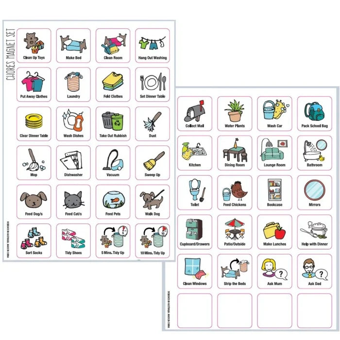 Preppd Kids Magnetic Chore Chart A4