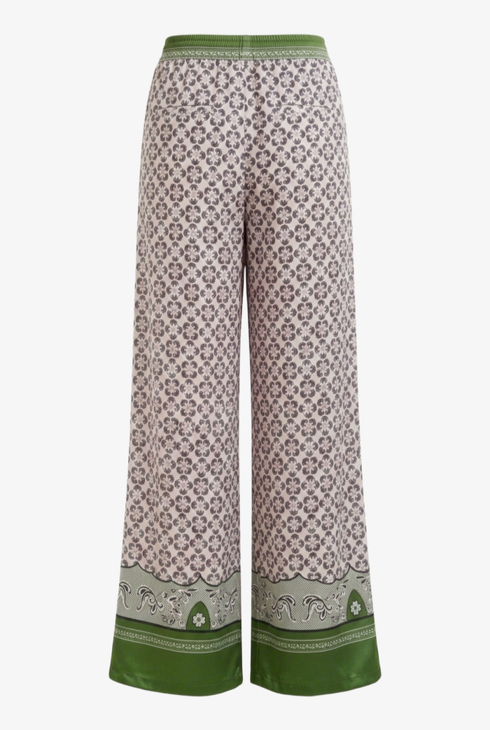 Printed Wide Leg Pants
