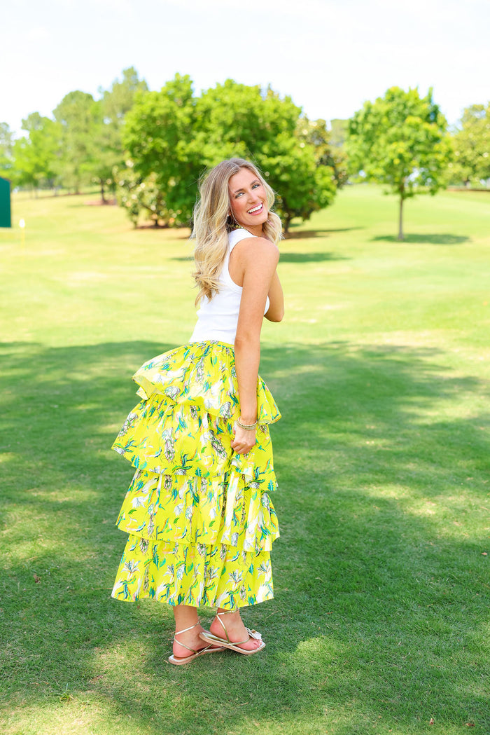 Reese Maxi Skirt - Yellow