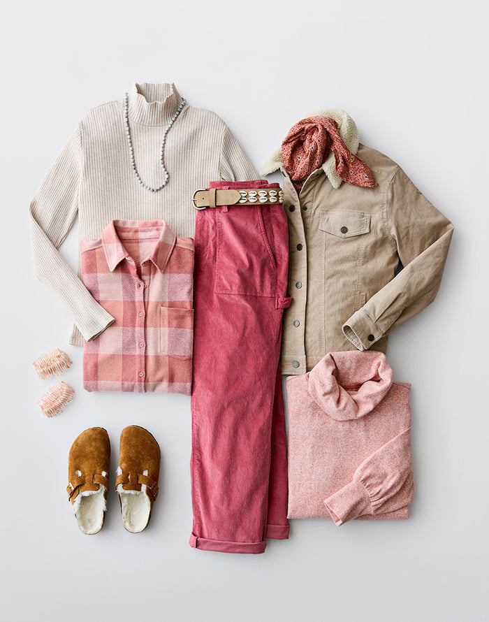 Rhea Buttercord Jacket: Cement - FINAL SALE