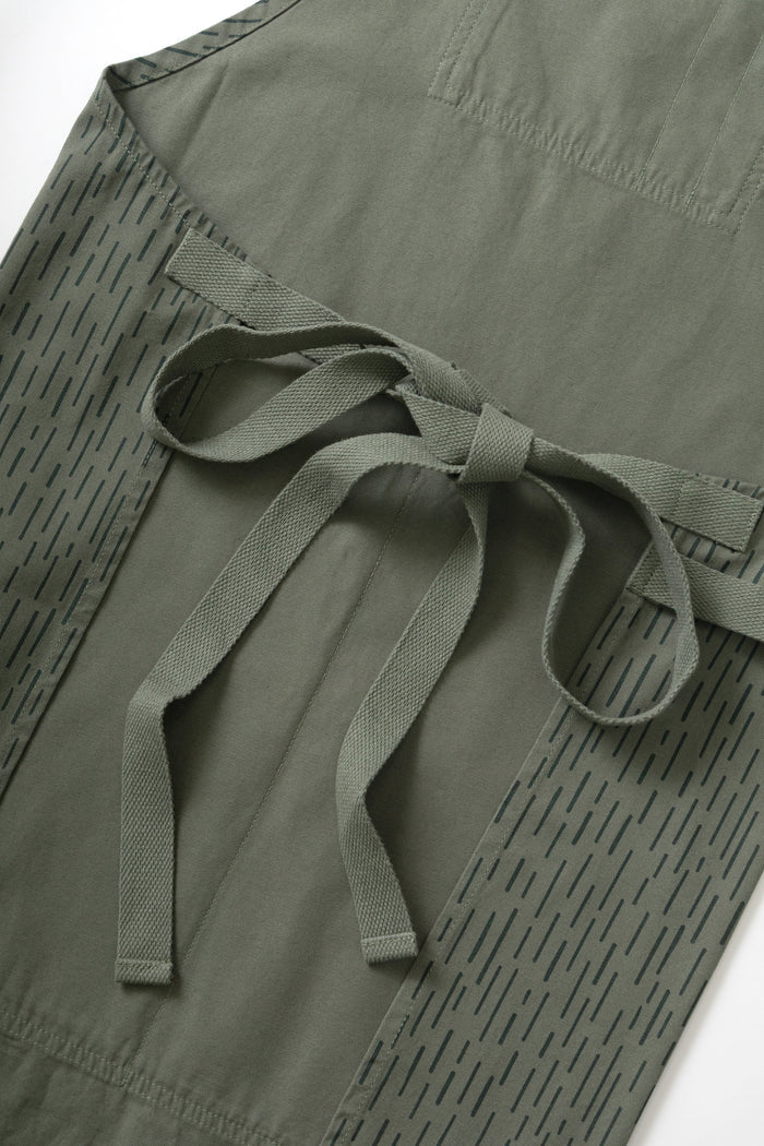 Service Works - Patterned Apron - Raindrop Green