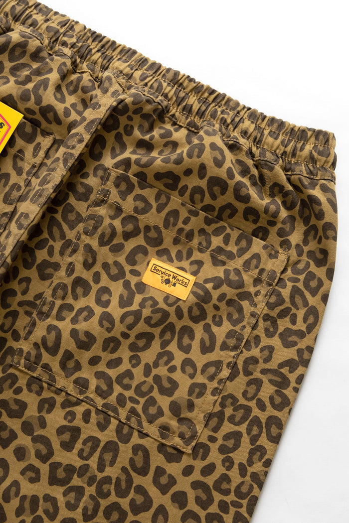 Service Works - Patterned Chef Pants - Brown Leopard
