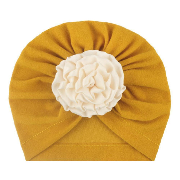 Mustard With Ivory Rose