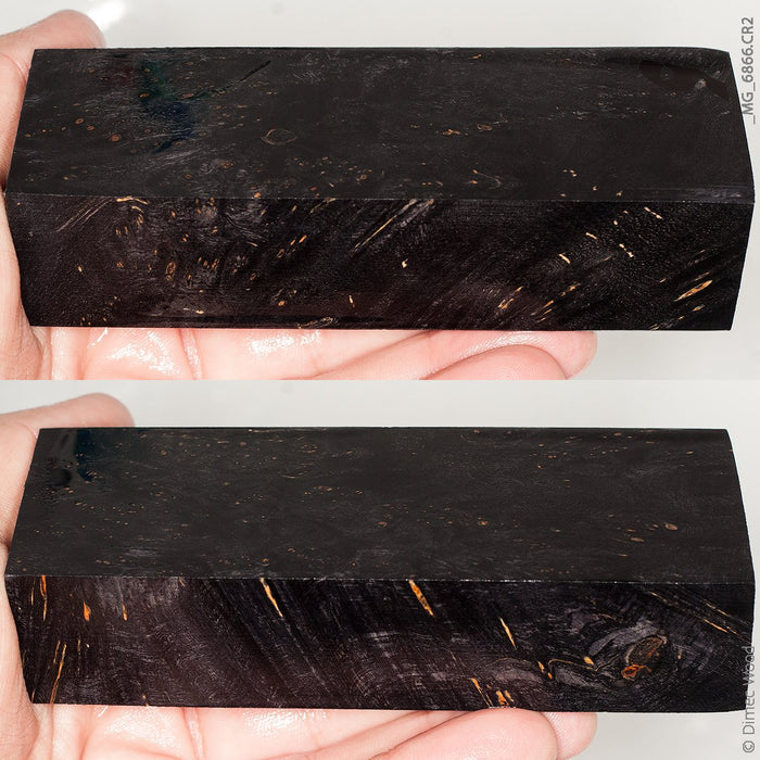 Stabilized wood linden burl block