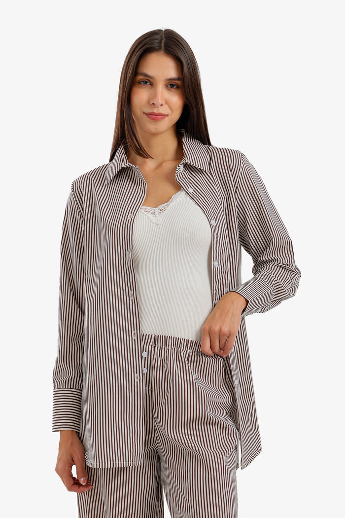 Striped Button-Down Shirt