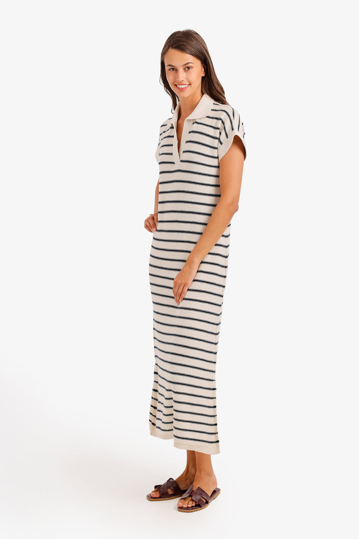 Striped Polo Beach Dress