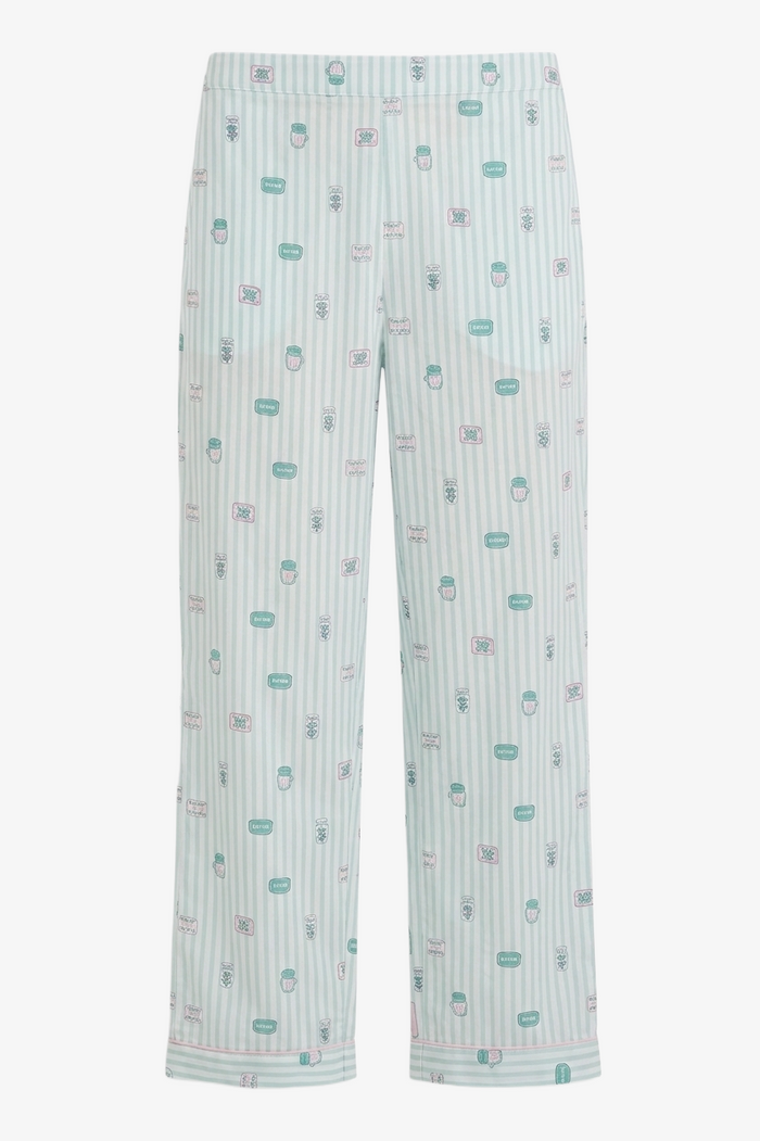 Striped Printed Pyjama Set