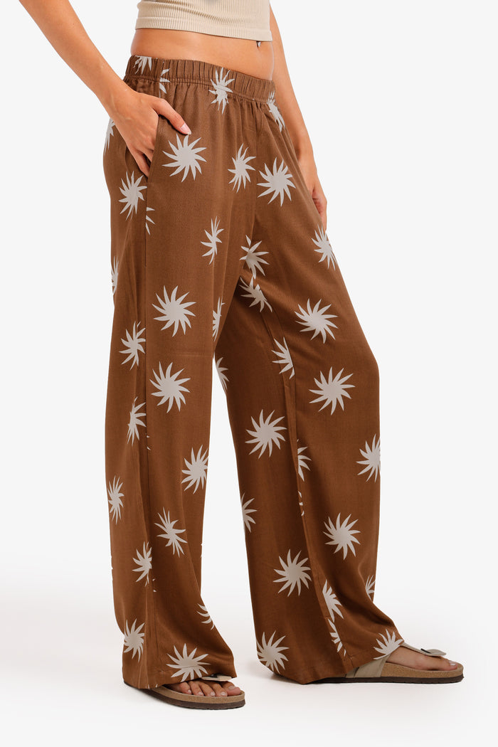Sunburst Wide-Leg Pants
