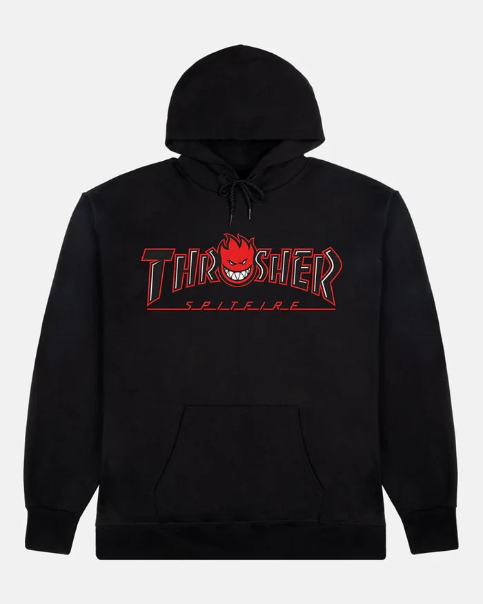 THRASHER X SPITFIRE BIG HEAD OUTLINE HOODIE