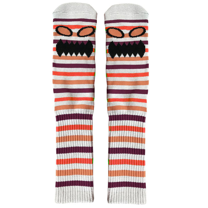TOY MACHINE MONSTER FACE MINI STRIPES SOCKS