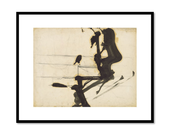 Franz Kline, Untitled, 1950s, National Gallery of Art, Washington DC. © 2017 The Franz Kline Estate / Artists Rights Society (ARS). Framed Fine Art Prints in various sizes by Museums.Co