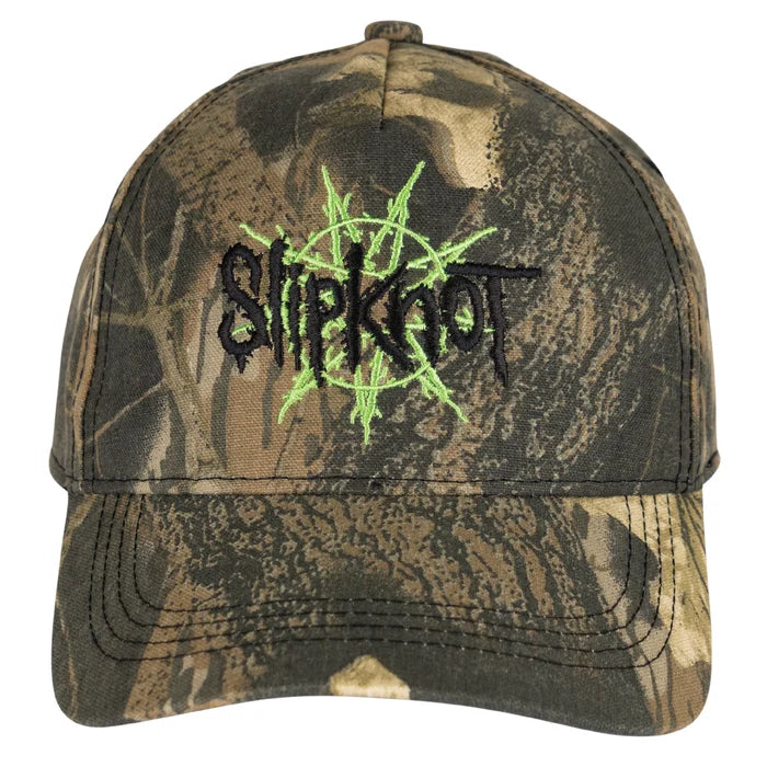WELCOME X SLIPKNOT NONAGRAM EMBROIDERED CAMO HAT
