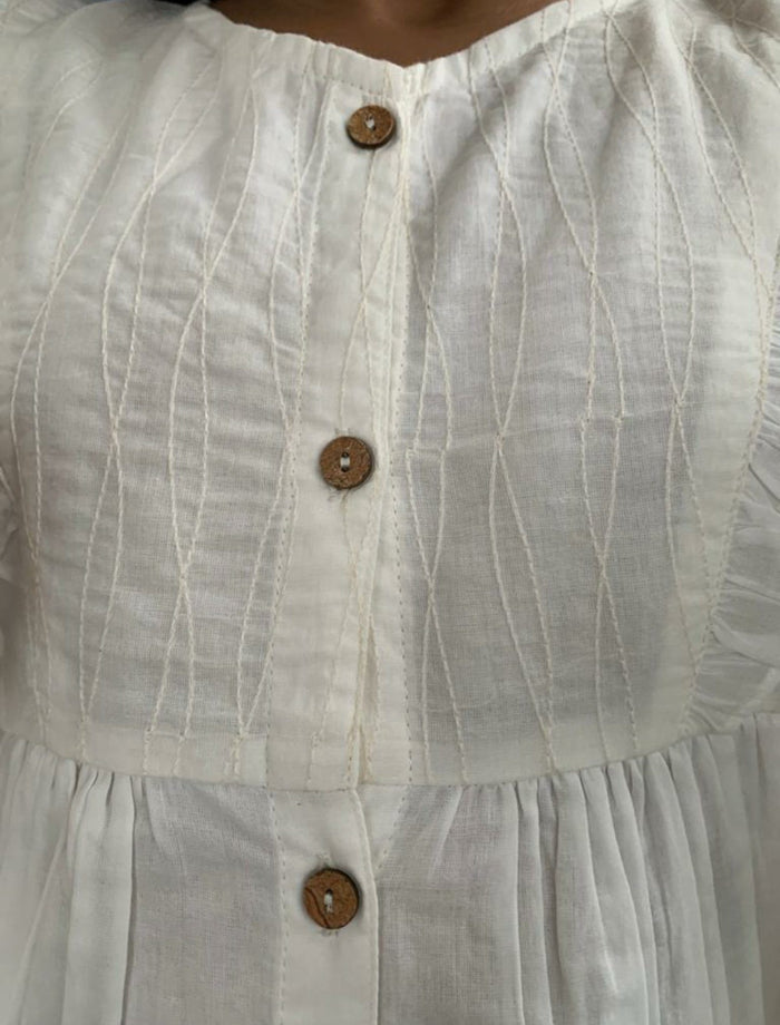 White Angel Sleeves Shirt Dress Dress Yo Baby Wholesale