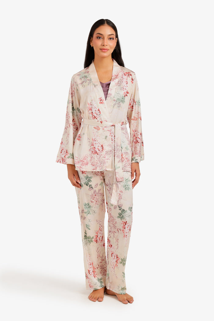 3-Piece Floral Pyjama