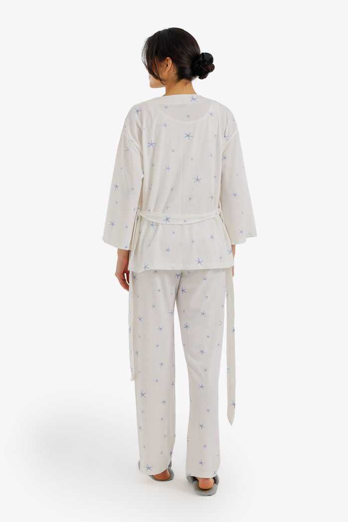 3-Piece Star Print Pyjama Set